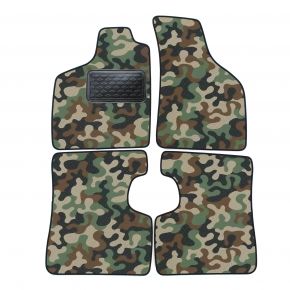 Alfombras textiles de camuflaje para Renault Twingo I 1993-2006 4 piezas