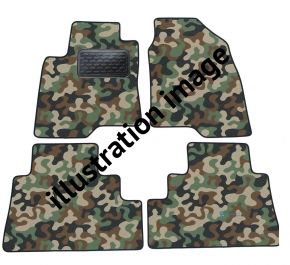 Alfombras textiles de camuflaje para Alfa Romeo Spider 2006-2011 4 piezas