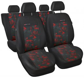 Fundas de asiento universales Elegance rojo