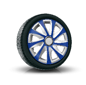 Tapacubos para SKODA 14", DRIFT EXTRA azul-plata  4pzs