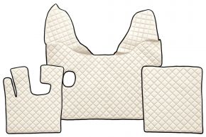 Alfombrillas de ecopiel Q para DAF XF 105 (01.2006-12.2013) - manual - Beige claro