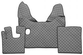 Alfombrillas de ecopiel Q para DAF XF 105 (01.2006-12.2013) - manual - Gris