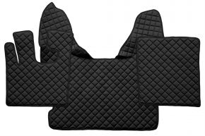 Alfombrillas de ecopiel Q para DAF XF 105 (01.2006-12.2013) - automático - Negro