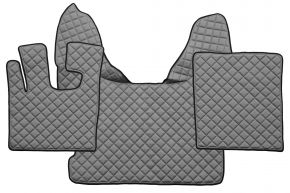 Alfombrillas de ecopiel Q para DAF XF 105 (01.2006-12.2013) - automático - Gris