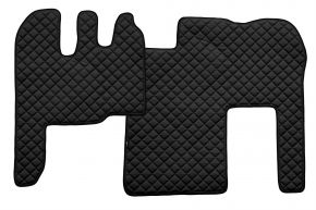 Alfombrillas de ecopiel Q para RENAULT MAGNUM MILLENIUM (01.2002-12.2007) - Negro