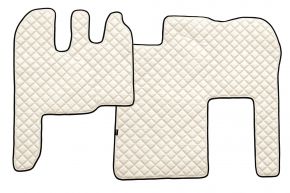 Alfombrillas de ecopiel Q para RENAULT MAGNUM MILLENIUM (01.2002-12.2007) - Beige claro