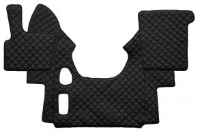 Alfombrillas de ecopiel Q para DAF XF 95 (01.1997-12.2005) - manual - Negro