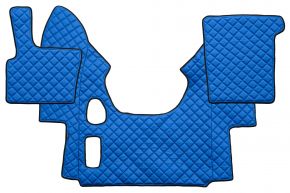 Alfombrillas de ecopiel Q para DAF XF 95 (01.1997-12.2005) - manual - Azul