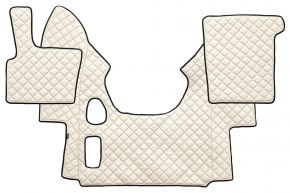 Alfombrillas de ecopiel Q para DAF XF 95 (01.1997-12.2005) - manual - Beige claro