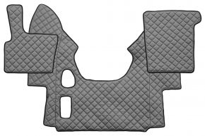Alfombrillas de ecopiel Q para DAF XF 95 (01.1997-12.2005) - manual - Gris