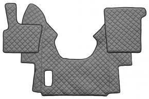 Alfombrillas de ecopiel Q para DAF XF 95 (01.1997-12.2005) - automático - Gris