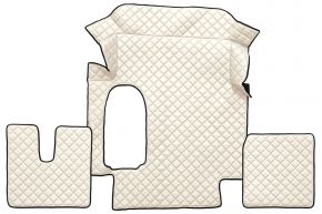 Alfombrillas de ecopiel Q para MAN TGA (01.2000-12.2010) - Beige claro