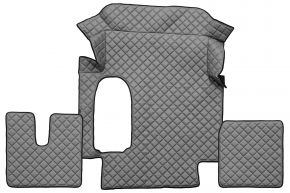Alfombrillas de ecopiel Q para MAN TGA (01.2000-12.2010) - Gris