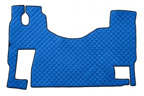 Alfombrillas de ecopiel Q para MERCEDES ACTROS MP 3 (01.2007-12.2010) - suelo plano - asiento del acompañante fijo - Azul
