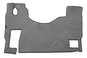 Alfombrillas de ecopiel Q para MERCEDES ACTROS MP 3 (01.2007-12.2010) - suelo plano - asiento del acompañante fijo - Gris