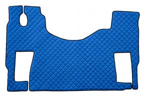 Alfombrillas de ecopiel Q para MERCEDES ACTROS MP 3 (01.2007-12.2010) - suelo plano - asiento del acompañante giratorio - Azul