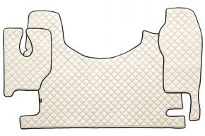 Alfombrillas de ecopiel Q para MERCEDES ACTROS MP 3 (01.2007-12.2010) - túnel alto - Beige claro