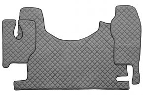 Alfombrillas de ecopiel Q para MERCEDES ACTROS MP 3 (01.2007-12.2010) - túnel alto - Gris