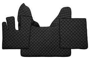 Alfombrillas de ecopiel Q para DAF XF 106 (01.2014-09.2021) - automático - Negro