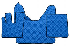 Alfombrillas de ecopiel Q para DAF XF 106 (01.2014-09.2021) - automático - Azul