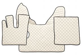 Alfombrillas de ecopiel Q para DAF XF 106 (01.2014-09.2021) - manual - Beige claro