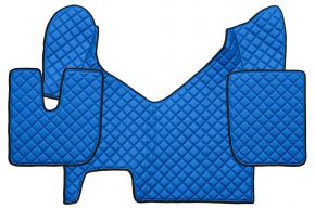 Alfombrillas de ecopiel Q para IVECO STRALIS HI-WAY (01.2013-12.2016) - automático - Azul