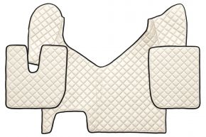 Alfombrillas de ecopiel Q para IVECO STRALIS HI-WAY (01.2013-12.2016) - automático - Beige claro
