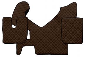 Alfombrillas de ecopiel Q para IVECO STRALIS HI-WAY (01.2013-12.2016) - manual - Marrón