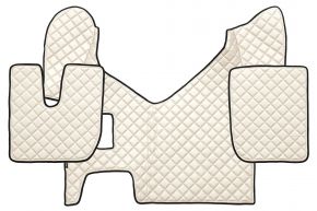 Alfombrillas de ecopiel Q para IVECO STRALIS HI-WAY (01.2013-12.2016) - manual - Beige claro