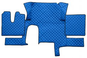 Alfombrillas de ecopiel Q para MAN TGX (01.2007-12.2017) - automático - un cajón - Azul