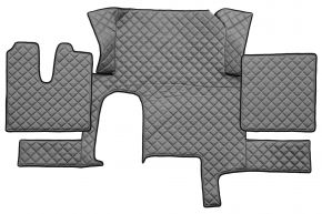 Alfombrillas de ecopiel Q para MAN TGX (01.2007-12.2017) - automático - un cajón - Gris