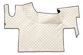 Alfombrillas de ecopiel Q para RENAULT T (desde 01.2014) - suelo plano - Beige claro