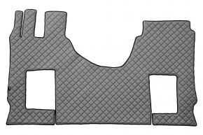 Alfombrillas de ecopiel Q para MERCEDES ACTROS MP 5 (desde 01.2019) - asiento del acompañante neumático - Gris