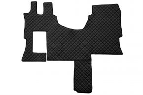 Alfombrillas de ecopiel Q para MERCEDES ACTROS MP 4 (01.2011-12.2018) - cabina SOLO-STAR - Negro