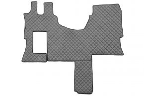 Alfombrillas de ecopiel Q para MERCEDES ACTROS MP 4 (01.2011-12.2018) - cabina SOLO-STAR - Gris