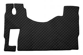 Alfombrillas de ecopiel Q para MERCEDES ACTROS MP 3 (01.2007-12.2010) - suelo plano - asiento del acompañante abatible - Negro