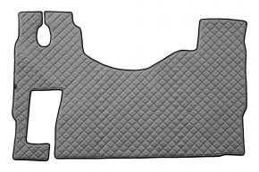 Alfombrillas de ecopiel Q para MERCEDES ACTROS MP 3 (01.2007-12.2010) - suelo plano - asiento del acompañante abatible - Gris