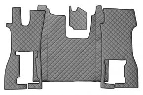Alfombrillas de ecopiel Q para SCANIA R NEXTGEN (desde 01.2017) - asiento del acompañante abatible - Gris