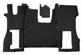 Alfombrillas de ecopiel Q para SCANIA R NEXTGEN (desde 01.2017) - asiento del acompañante neumático - Negro