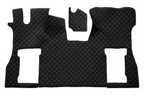 Alfombrillas de ecopiel Q para SCANIA S NEXTGEN (desde 01.2017) - asiento del acompañante neumático - Negro
