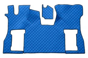 Alfombrillas de ecopiel Q para SCANIA S NEXTGEN (desde 01.2017) - asiento del acompañante neumático - Azul