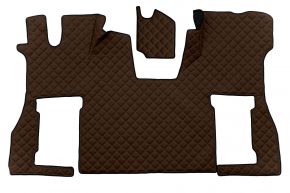 Alfombrillas de ecopiel Q para SCANIA S NEXTGEN (desde 01.2017) - asiento del acompañante neumático - Marrón