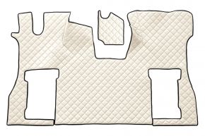 Alfombrillas de ecopiel Q para SCANIA S NEXTGEN (desde 01.2017) - asiento del acompañante neumático - Beige claro