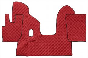 Alfombrillas de ecopiel Q para DAF CF (01.2013-12.2020) - manual - Rojo