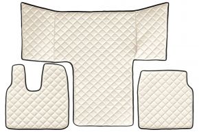 Alfombrillas de ecopiel Q para MAN TGL (01.2013-12.2019) - Beige claro