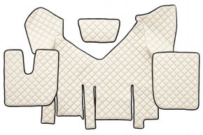 Alfombrillas de ecopiel Q para IVECO STRALIS XP (01.2016-12.2019) - automático - Beige claro