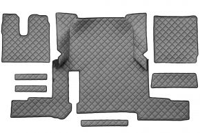 Alfombrillas de ecopiel Q para MAN TGX (01.2018-03.2020) - automático - un cajón - Gris