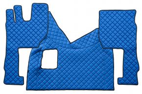Alfombrillas de ecopiel Q para VOLVO FH 5 (desde 01.2020) - manual - Azul