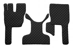 Alfombrillas de ecopiel Q para VOLVO FM 4 (01.2013-12.2019) - Negro