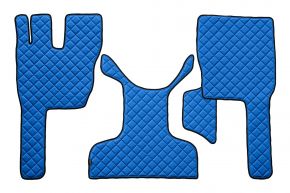 Alfombrillas de ecopiel Q para VOLVO FM 4 (01.2013-12.2019) - Azul